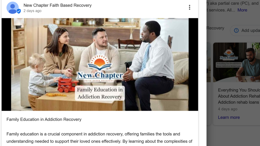 Google My Business Posts For Rehabs SEO services