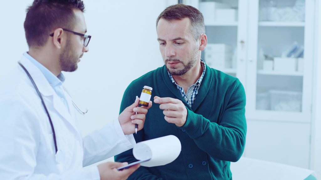 Ibogaine Being Administered by a Doctor With A Pill