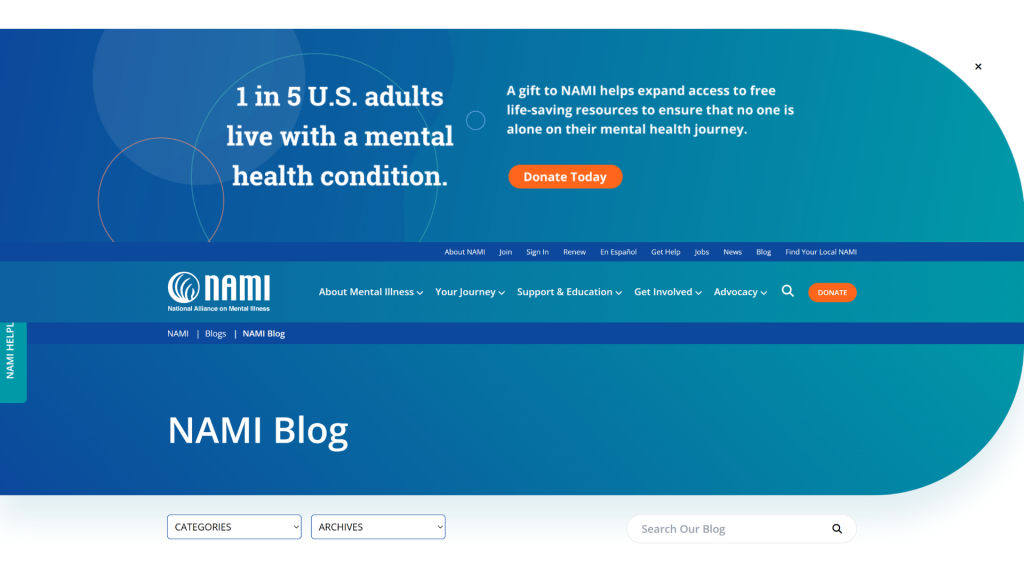 NAMI Blog Posts on Mental Health
